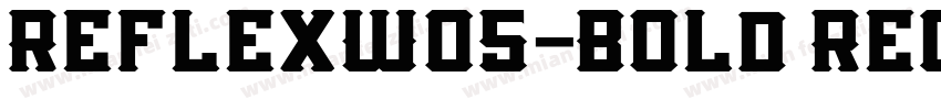 ReflexW05-Bold Regul字体转换